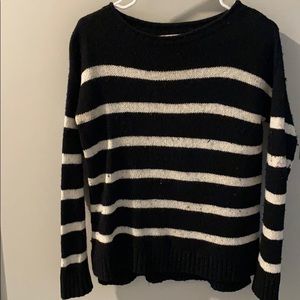 Black Striped Sweater